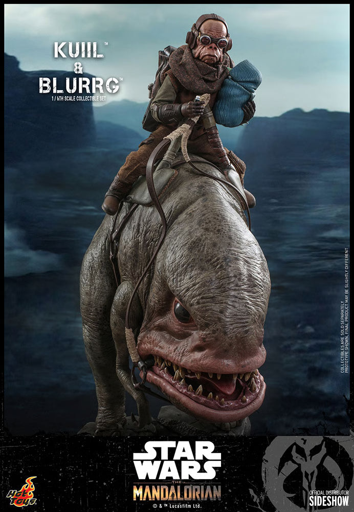 Star Wars Hot Toys "The Mandalorian" Kuiil & Blurrg Set TMS049 1/6 Licensed Action Figure