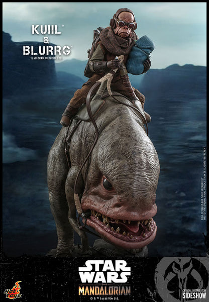 Star Wars Hot Toys "The Mandalorian" Kuiil & Blurrg Set TMS049 1/6 Licensed Action Figure