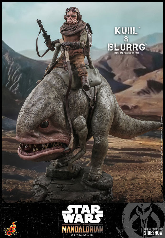 Star Wars Hot Toys "The Mandalorian" Kuiil & Blurrg Set TMS049 1/6 Licensed Action Figure