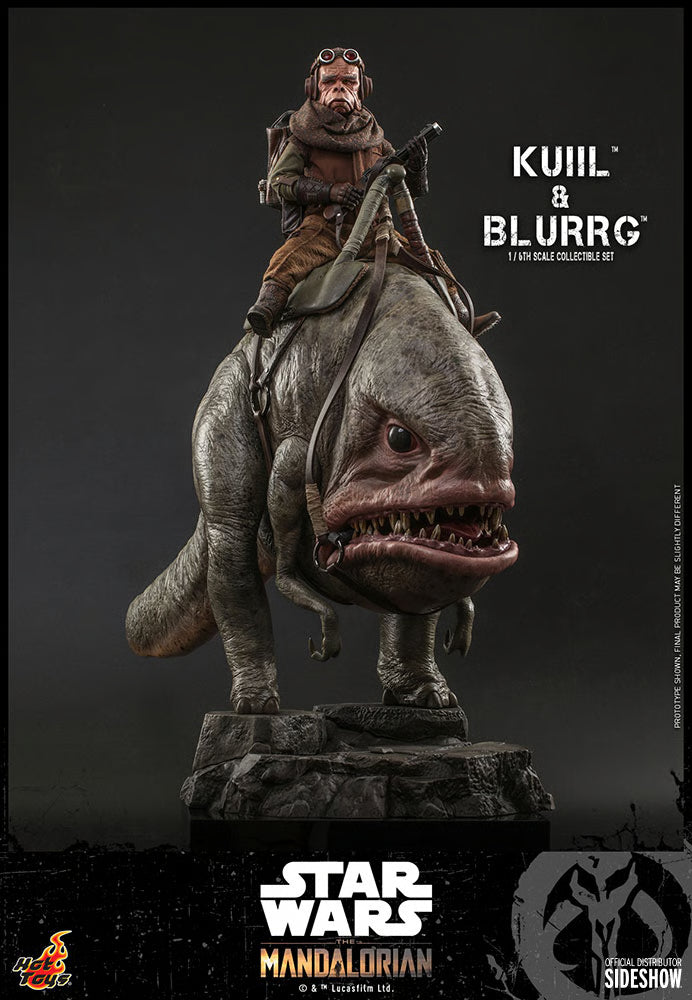 Star Wars Hot Toys "The Mandalorian" Kuiil & Blurrg Set TMS049 1/6 Licensed Action Figure