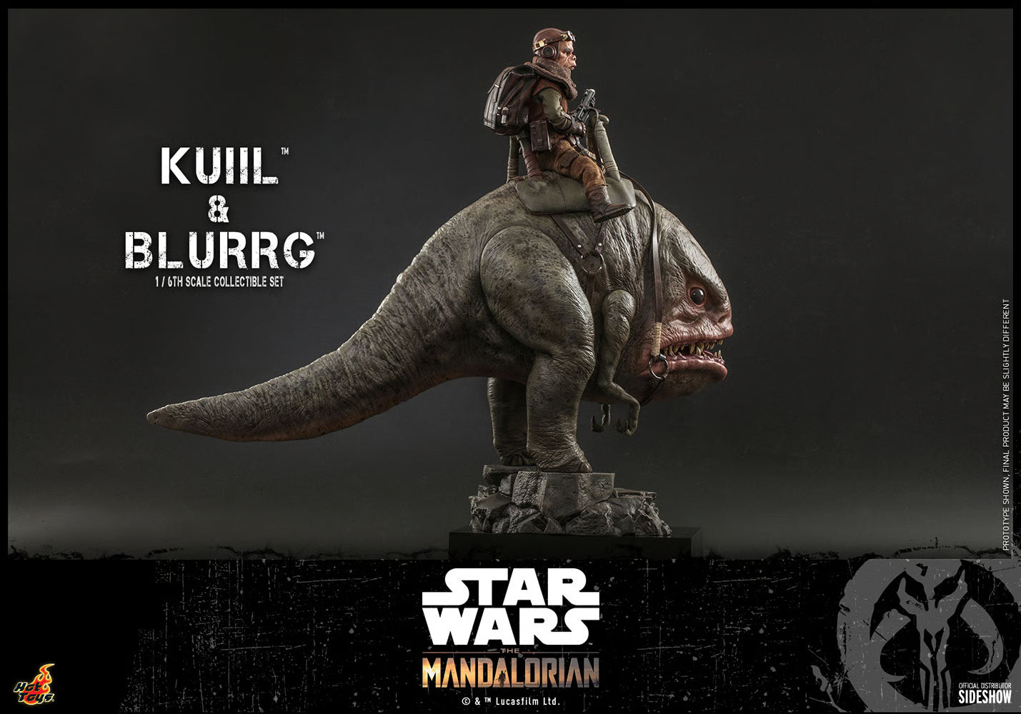 Star Wars Hot Toys "The Mandalorian" Kuiil & Blurrg Set TMS049 1/6 Licensed Action Figure