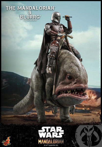 Star Wars Hot Toys The Mandalorian & Blurrg Set TMS046 1/6 Licensed Action Figure