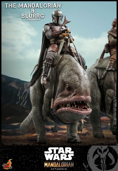 Star Wars Hot Toys The Mandalorian & Blurrg Set TMS046 1/6 Licensed Action Figure