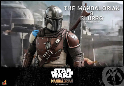 Star Wars Hot Toys The Mandalorian & Blurrg Set TMS046 1/6 Licensed Action Figure