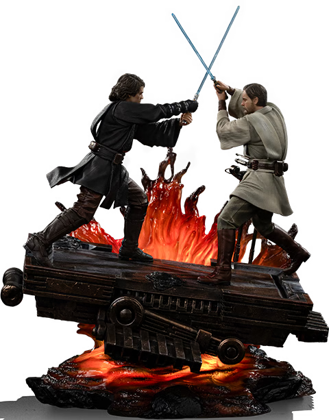 Star Wars Iron Studio Anakin vs Obi-Wan LUCSWR133225-10 1/10 Licensed Resin Statue