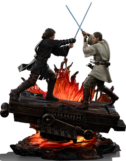 Star Wars Iron Studio Anakin vs Obi-Wan LUCSWR133225-10 1/10 Licensed Resin Statue