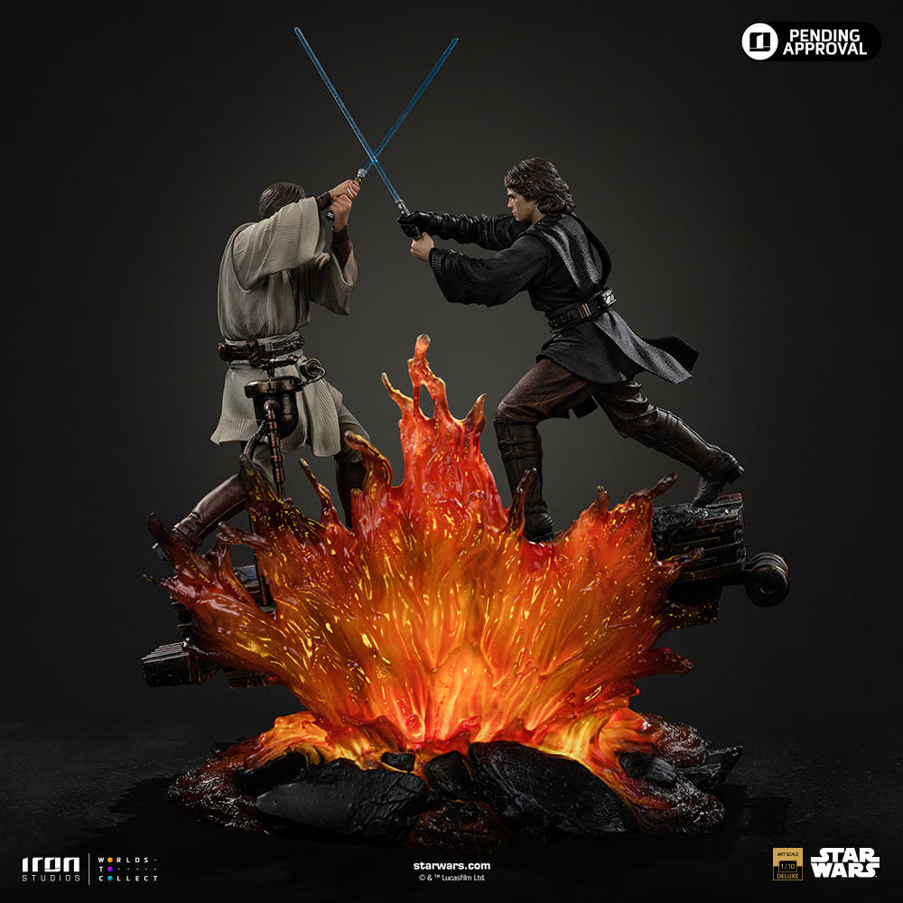 Star Wars Iron Studio Anakin vs Obi-Wan LUCSWR133225-10 1/10 Licensed Resin Statue
