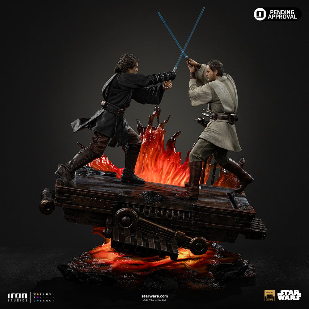 Star Wars Iron Studio Anakin vs Obi-Wan LUCSWR133225-10 1/10 Licensed Resin Statue
