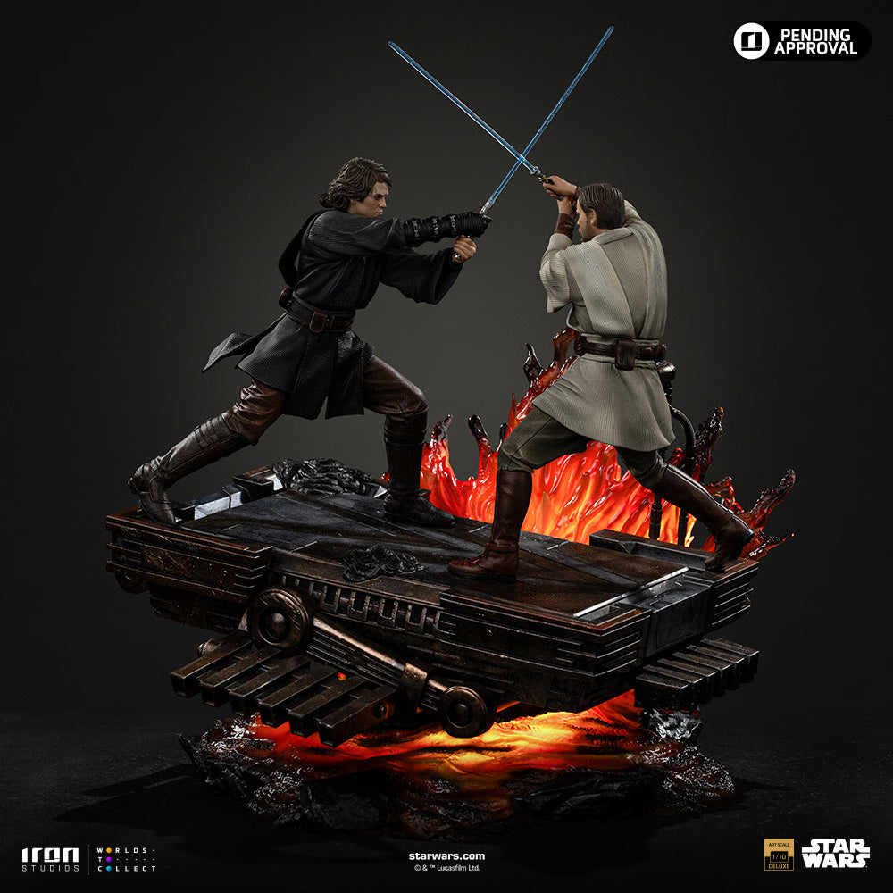 Star Wars Iron Studio Anakin vs Obi-Wan LUCSWR133225-10 1/10 Licensed Resin Statue
