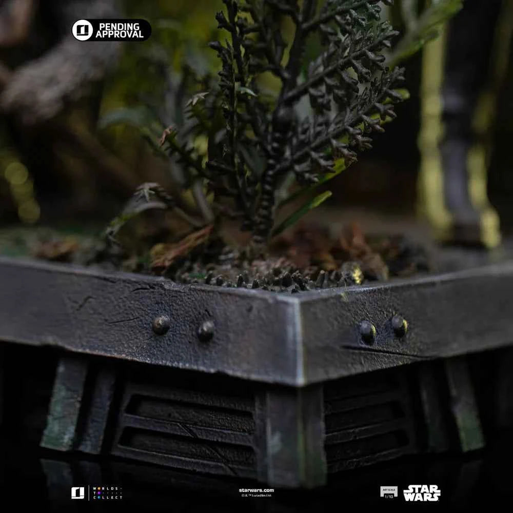 Star Wars Iron Studio Leia and Wicket LUCSWR126625-10 1/10 Licensed Resin Statue