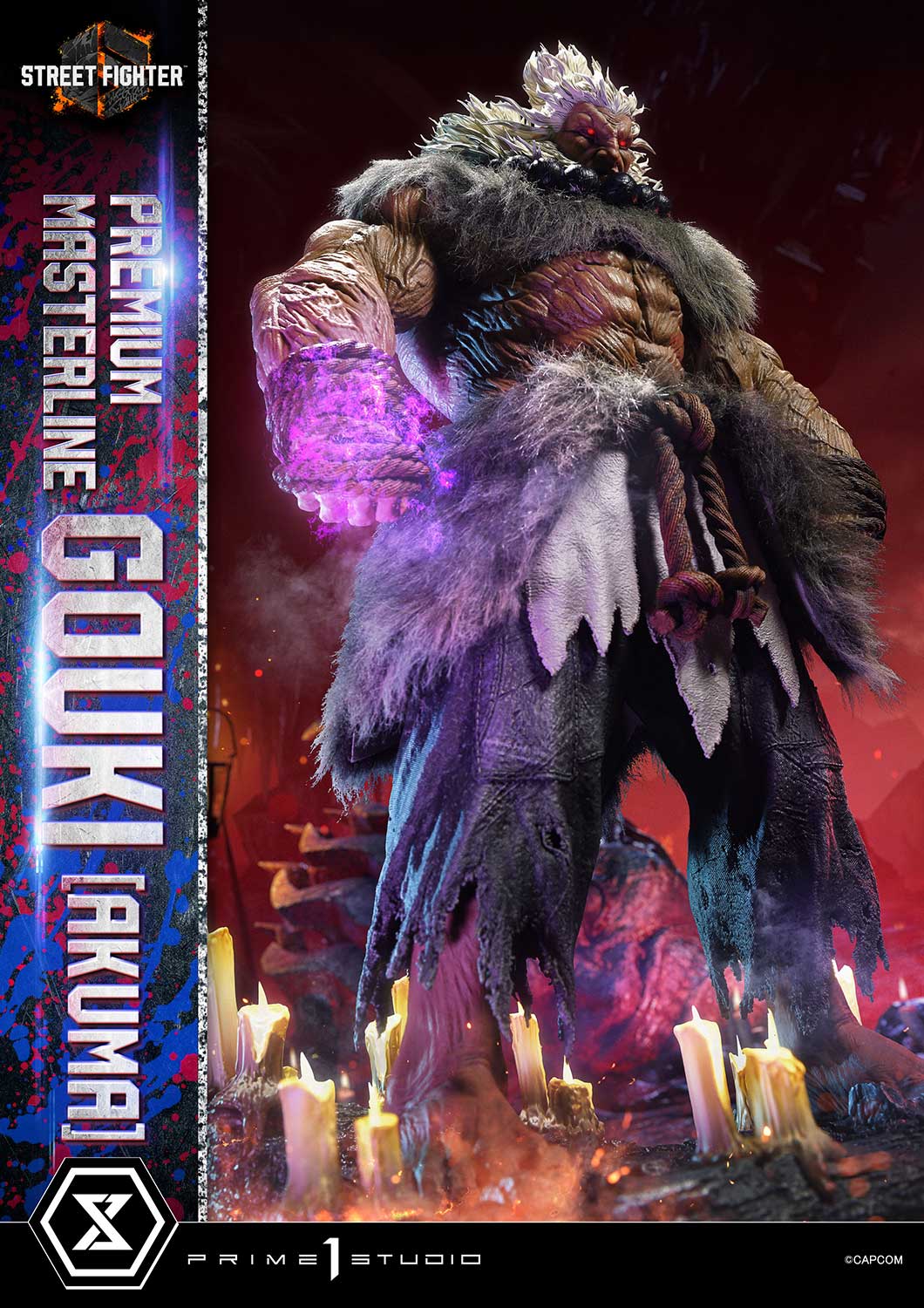 Street Fighter Prime 1 Studio Akuma PMSF6-04UTS 1/4 Licensed Resin Statue