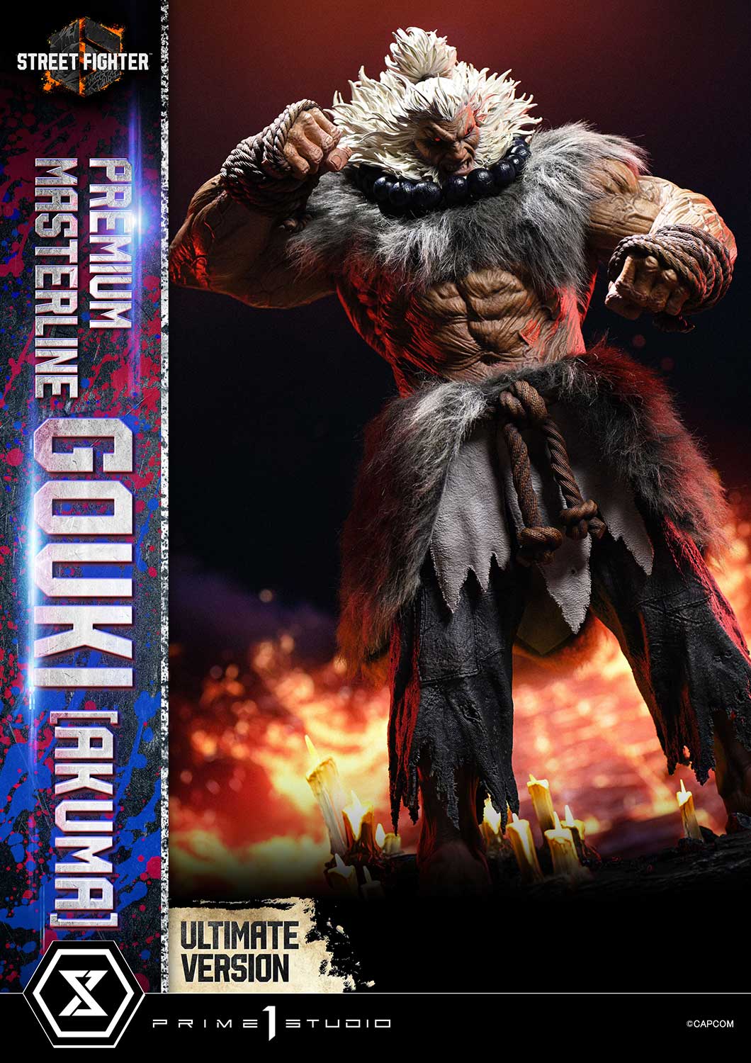 Street Fighter Prime 1 Studio Akuma PMSF6-04UTS 1/4 Licensed Resin Statue