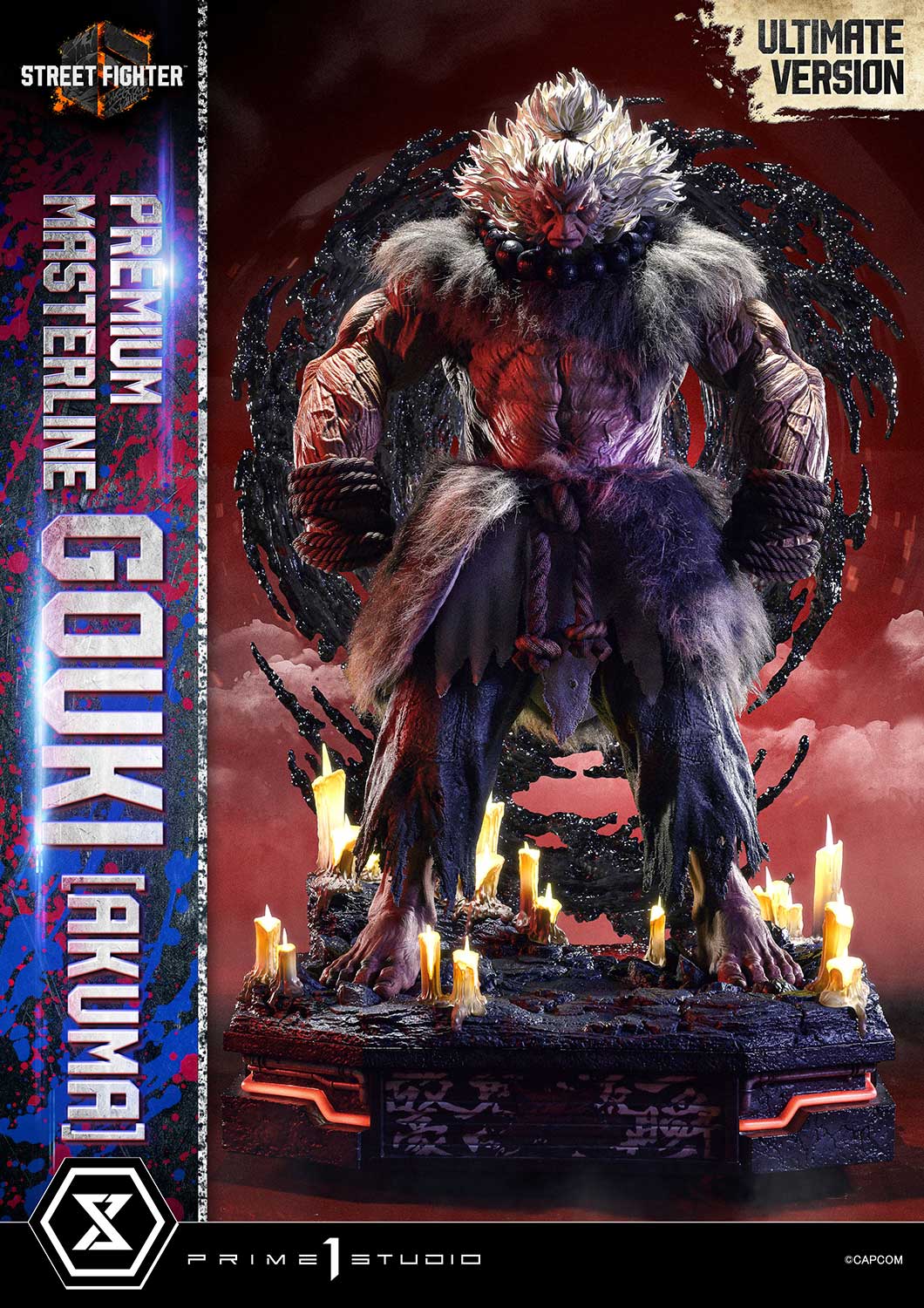 Street Fighter Prime 1 Studio Akuma PMSF6-04UTS 1/4 Licensed Resin Statue