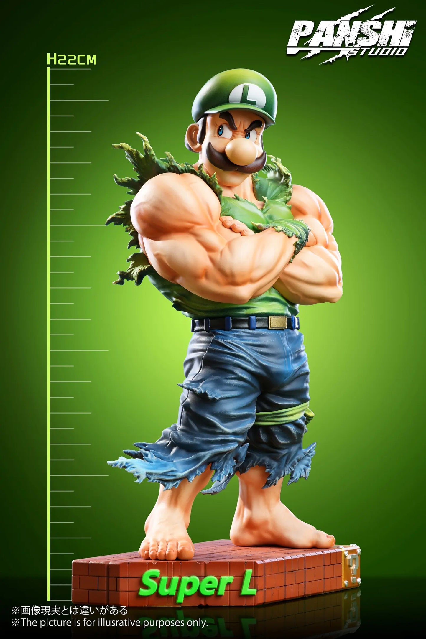 Super Mario Pan Shi Studio Mario & Luigi Resin Statue