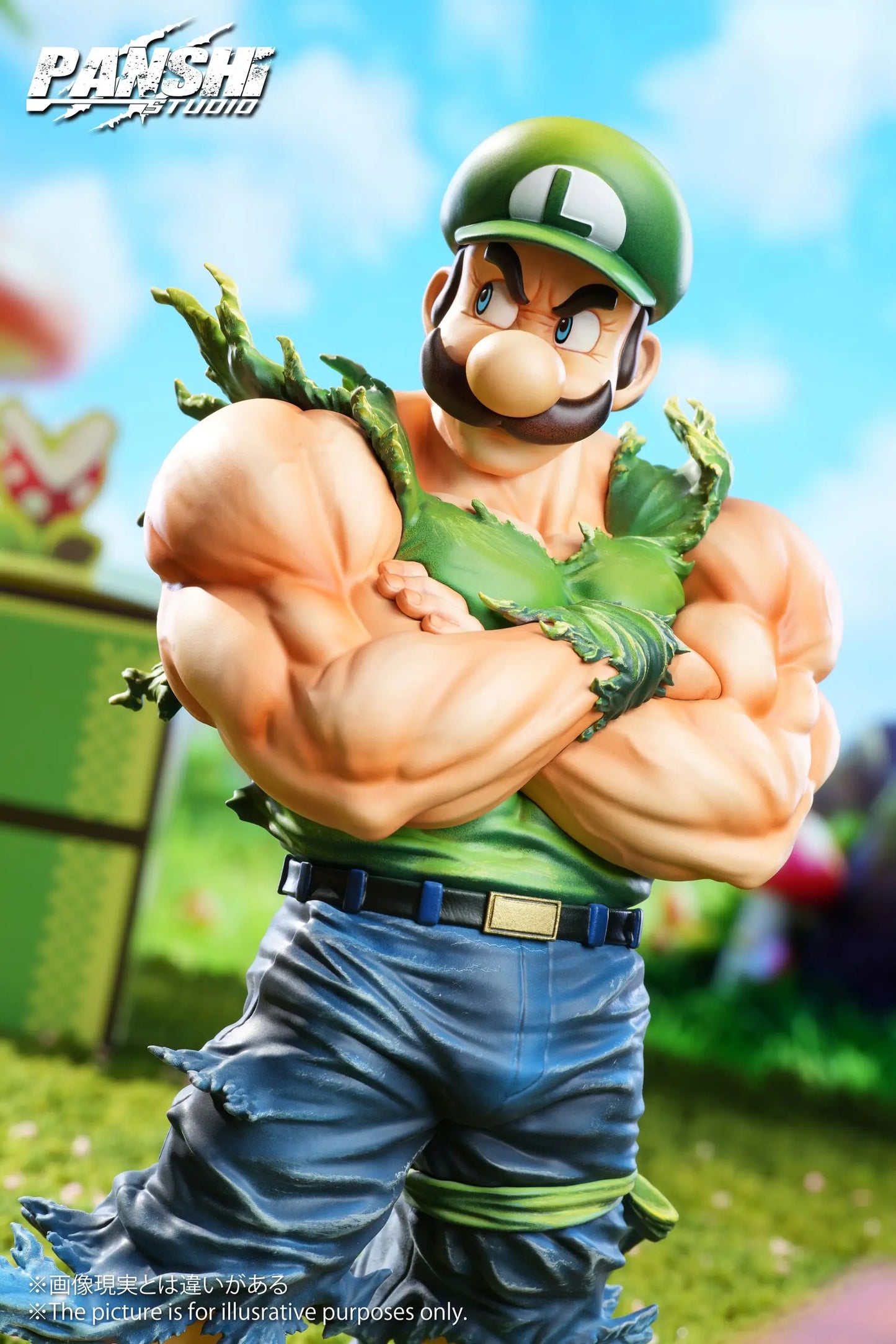 Super Mario Pan Shi Studio Mario & Luigi Resin Statue