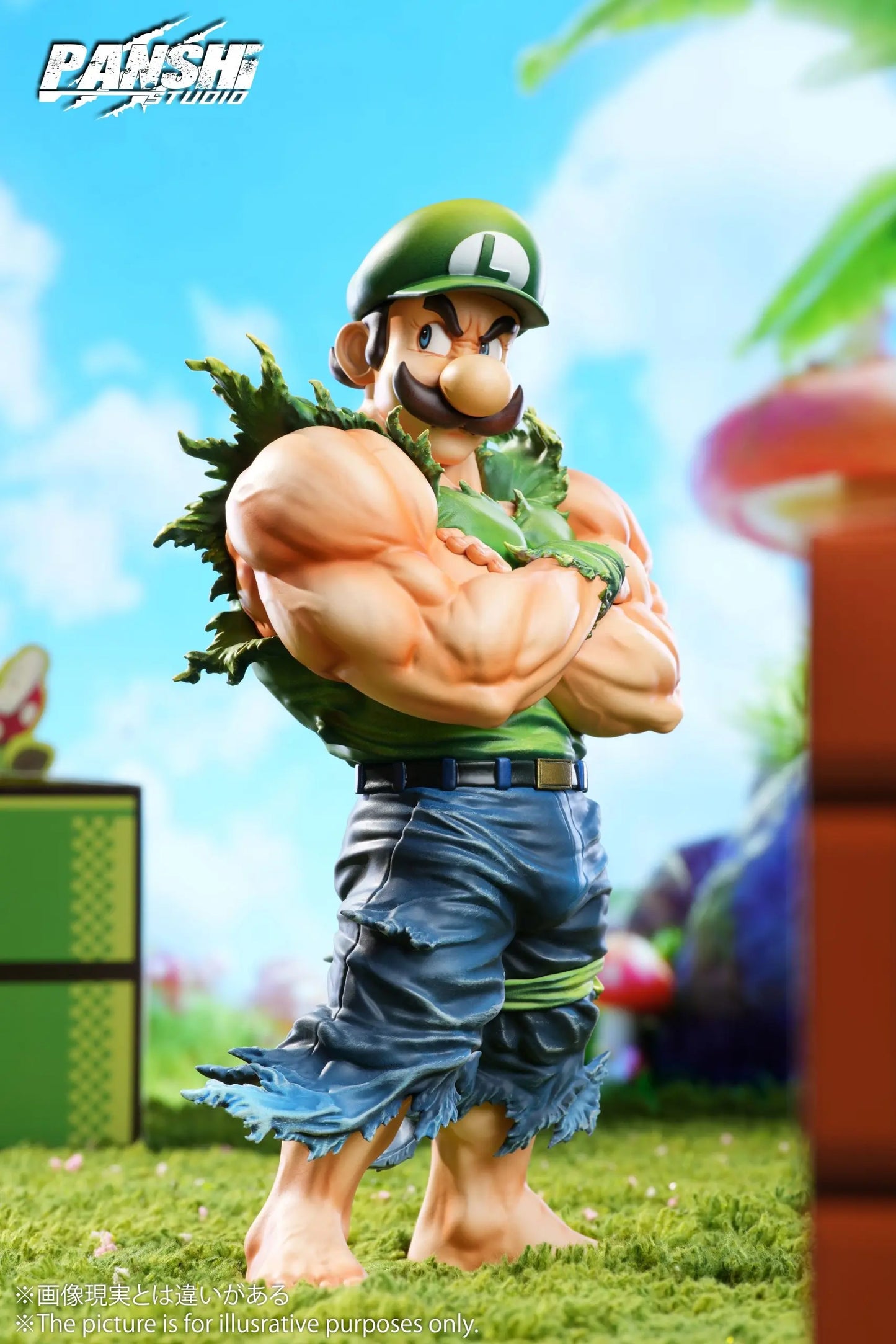 Super Mario Pan Shi Studio Mario & Luigi Resin Statue