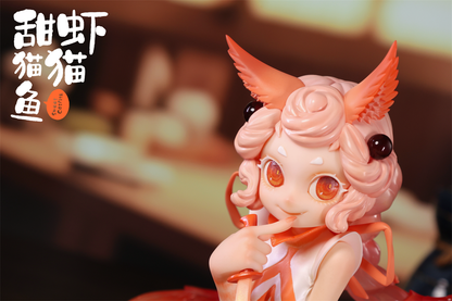 Sweet Shrimp Catfish WeArtDoing Studio Coral & Moonfin Licensed Resin Statue