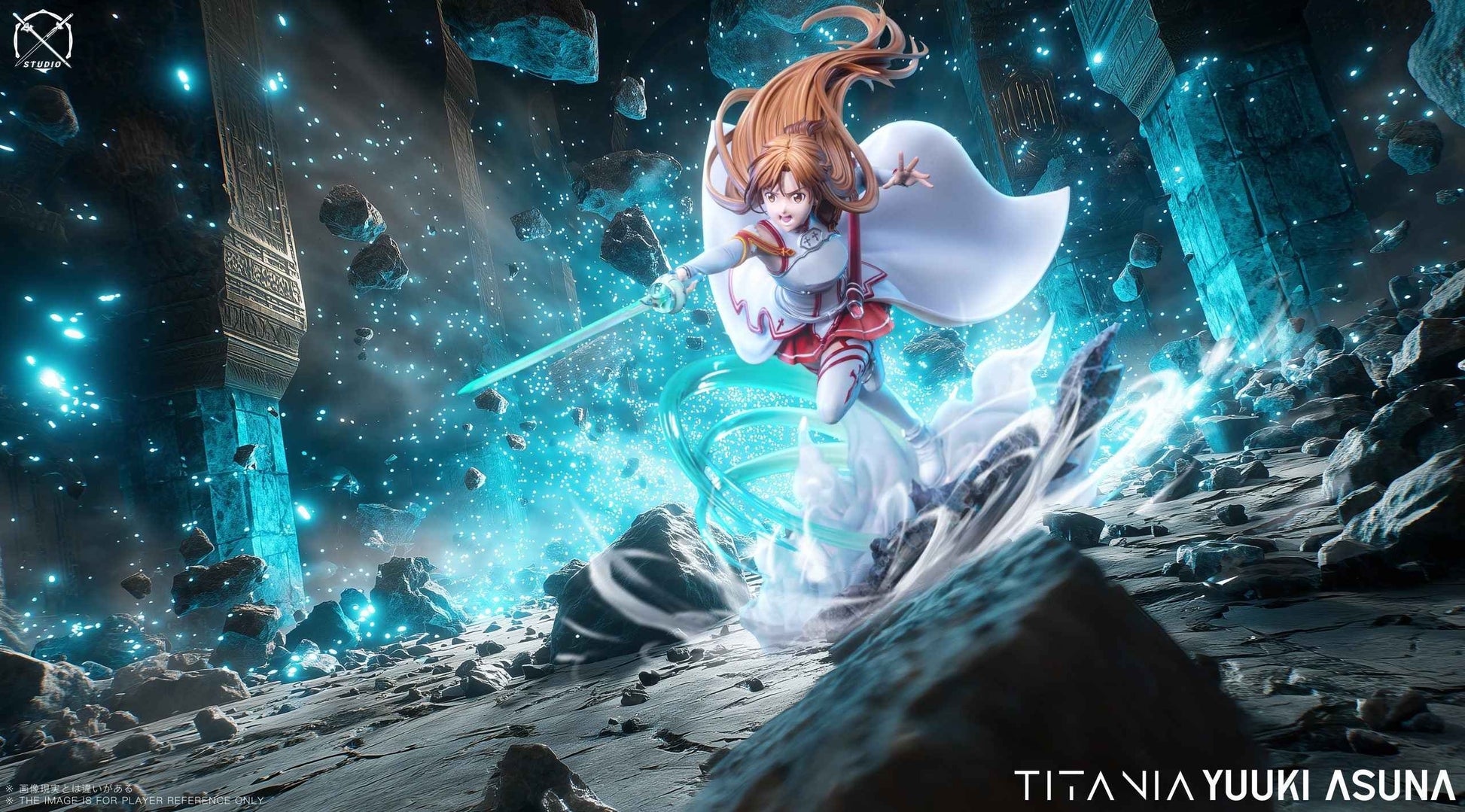 Sword Art Online X Studio Knights of Blood Yuuki Asuna Resin Statue