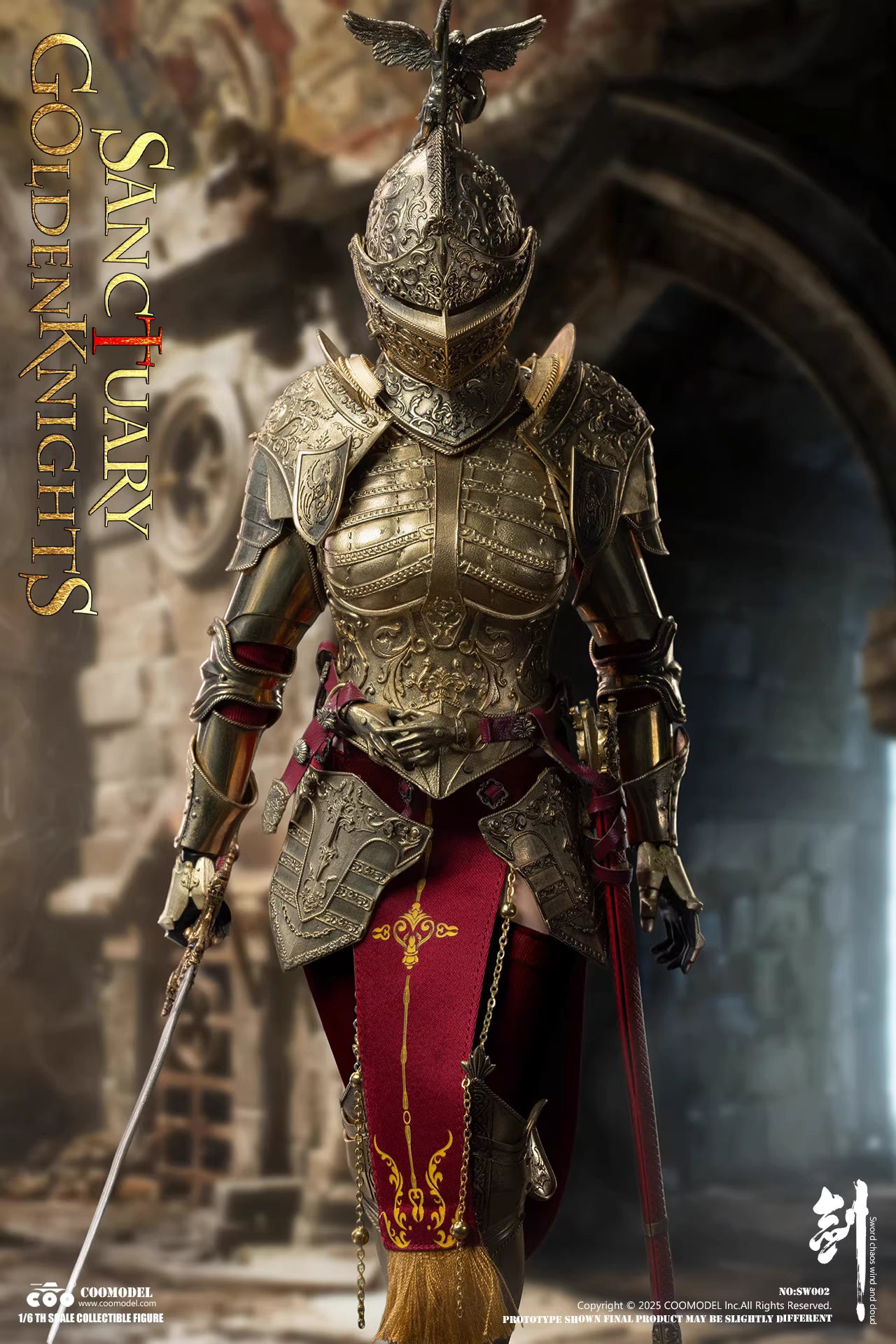 Sword of Chaos COOMODEL Sanctuary Golden Guard SW002 SW003 1/6 Licensed Action Figure