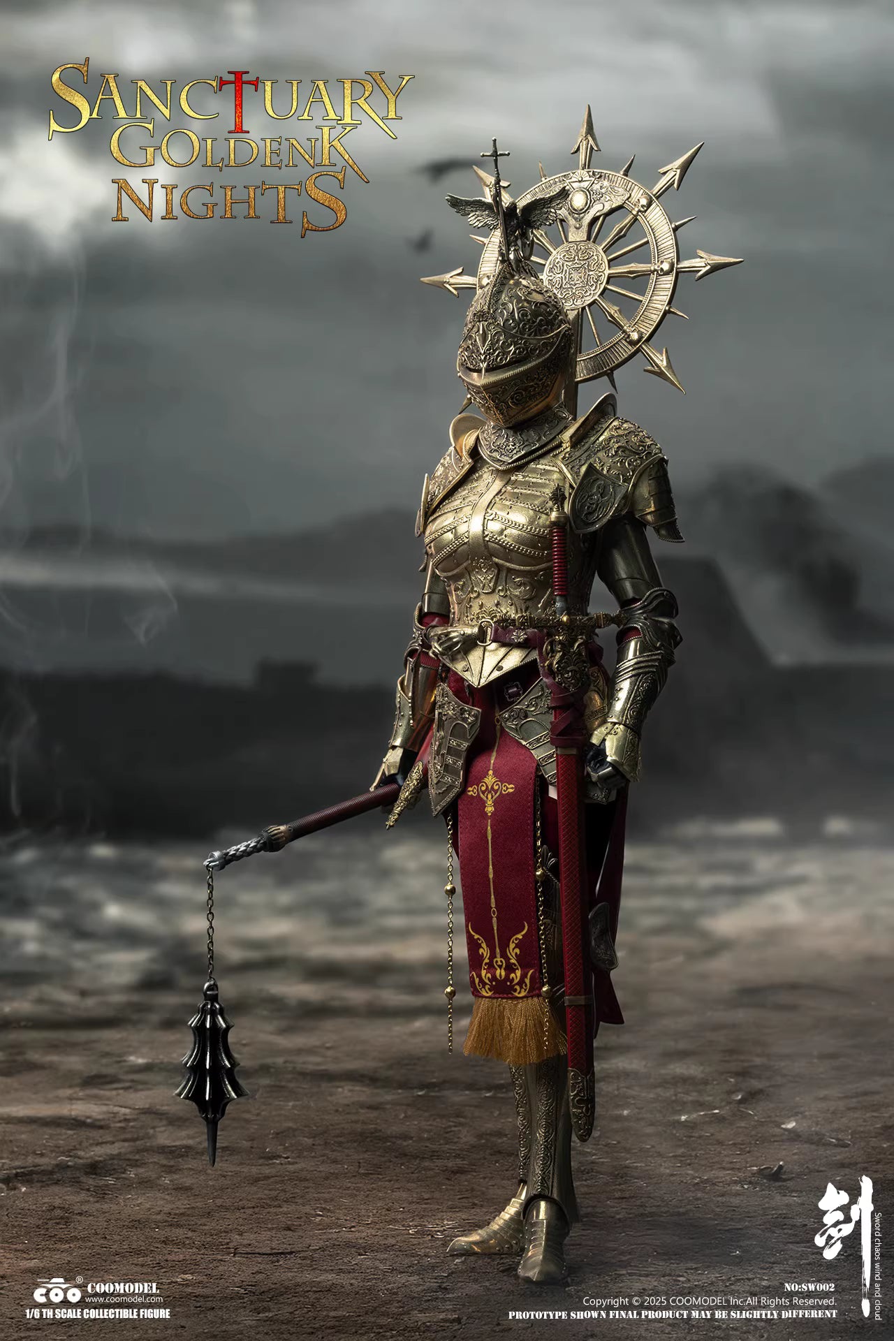 Sword of Chaos COOMODEL Sanctuary Golden Guard SW002 SW003 1/6