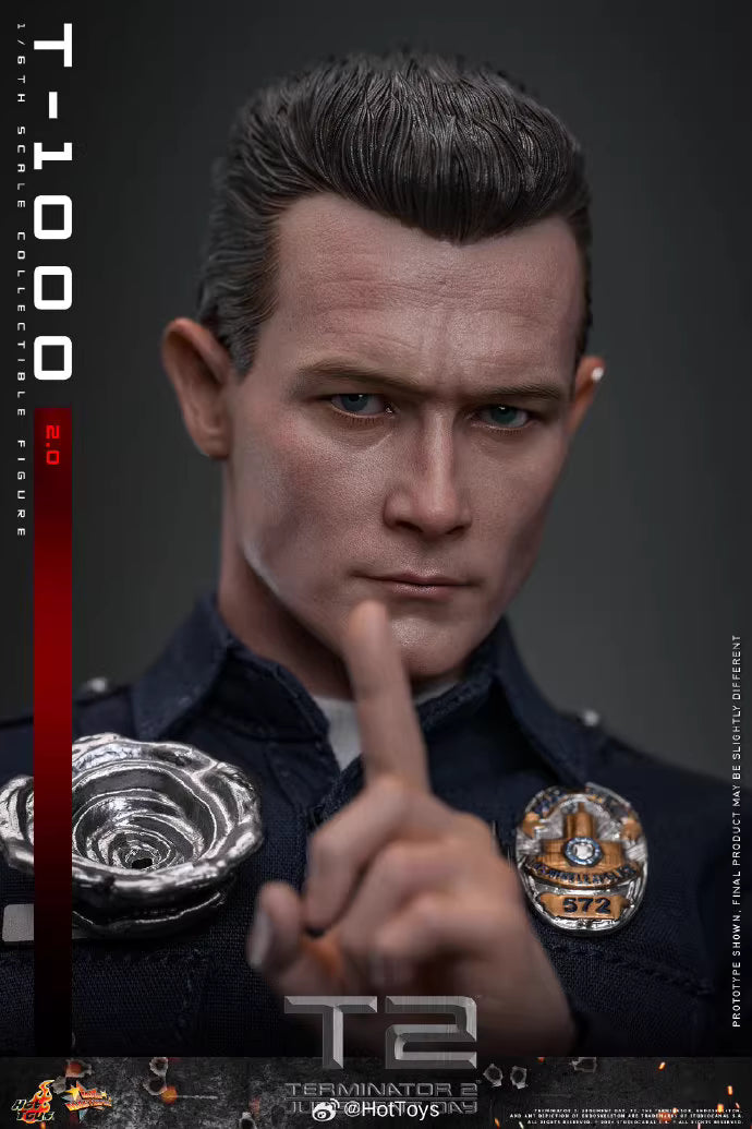 Terminator Hot Toys Terminator 2: Judgment Day T-1000 (2.0) MMS774  1/6 Licensed Action Figure