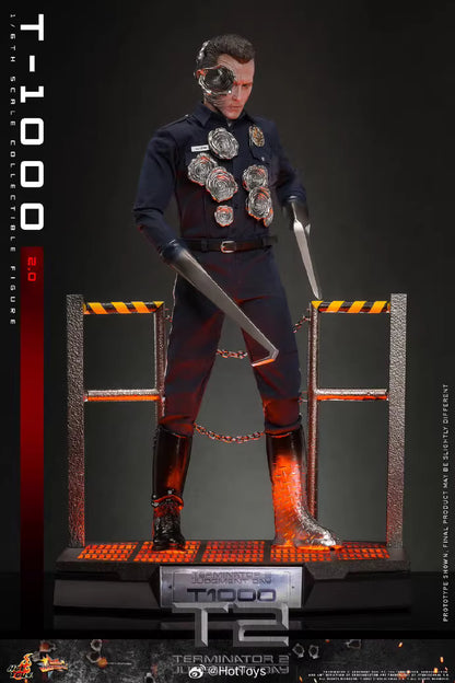 Terminator Hot Toys Terminator 2: Judgment Day T-1000 (2.0) MMS774  1/6 Licensed Action Figure