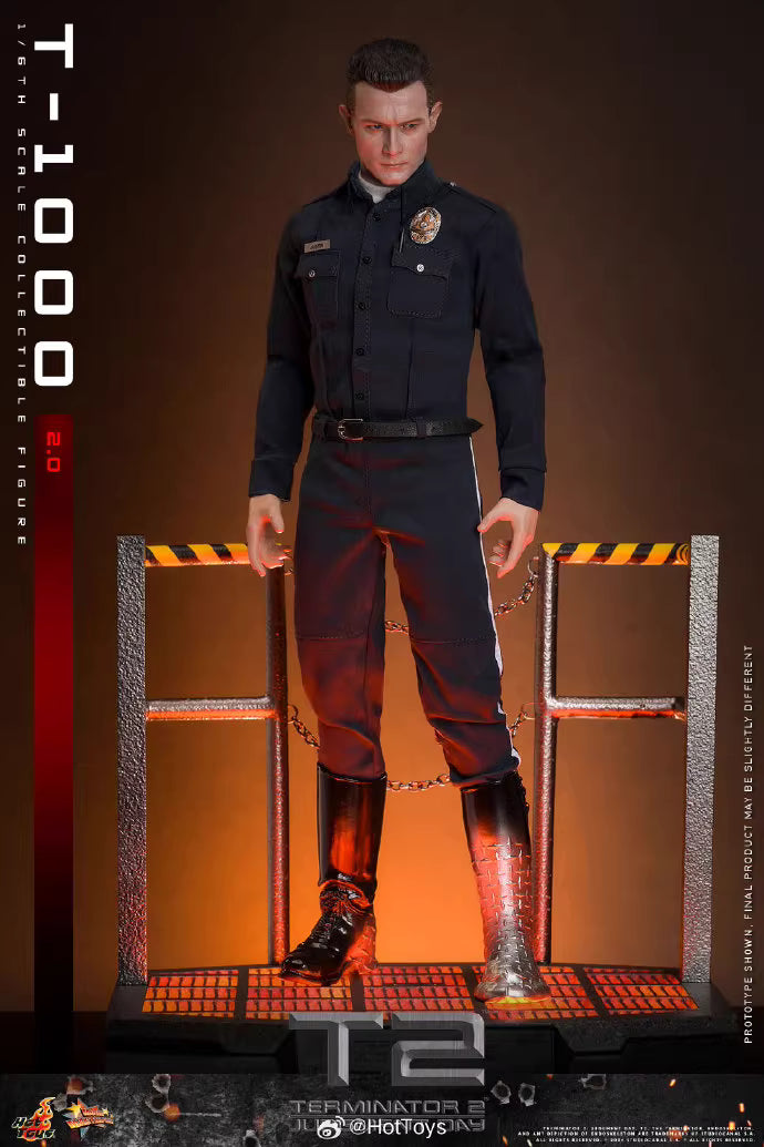 Terminator Hot Toys Terminator 2: Judgment Day T-1000 (2.0) MMS774  1/6 Licensed Action Figure