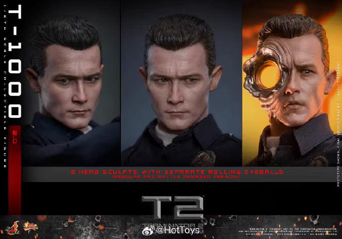 Terminator Hot Toys Terminator 2: Judgment Day T-1000 (2.0) MMS774  1/6 Licensed Action Figure