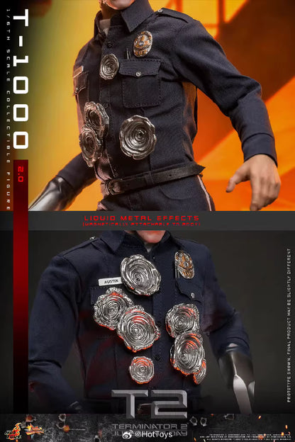 Terminator Hot Toys Terminator 2: Judgment Day T-1000 (2.0) MMS774  1/6 Licensed Action Figure