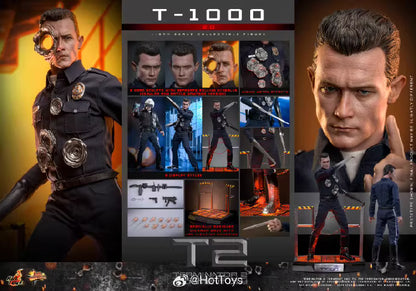 Terminator Hot Toys Terminator 2: Judgment Day T-1000 (2.0) MMS774  1/6 Licensed Action Figure