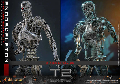Terminator Hot Toys Terminator 2: Judgment Day T-800 Endoskeleton (Battle Damaged Version) Licensed Action Figure
