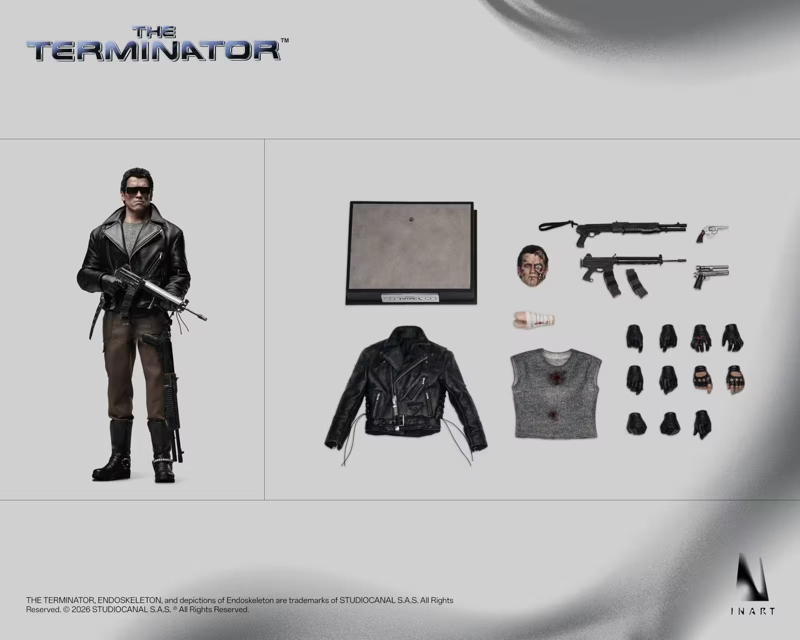 Terminator Inart Collectibles The Terminator T-800 AgA031 1/6 Licensed Action Figure
