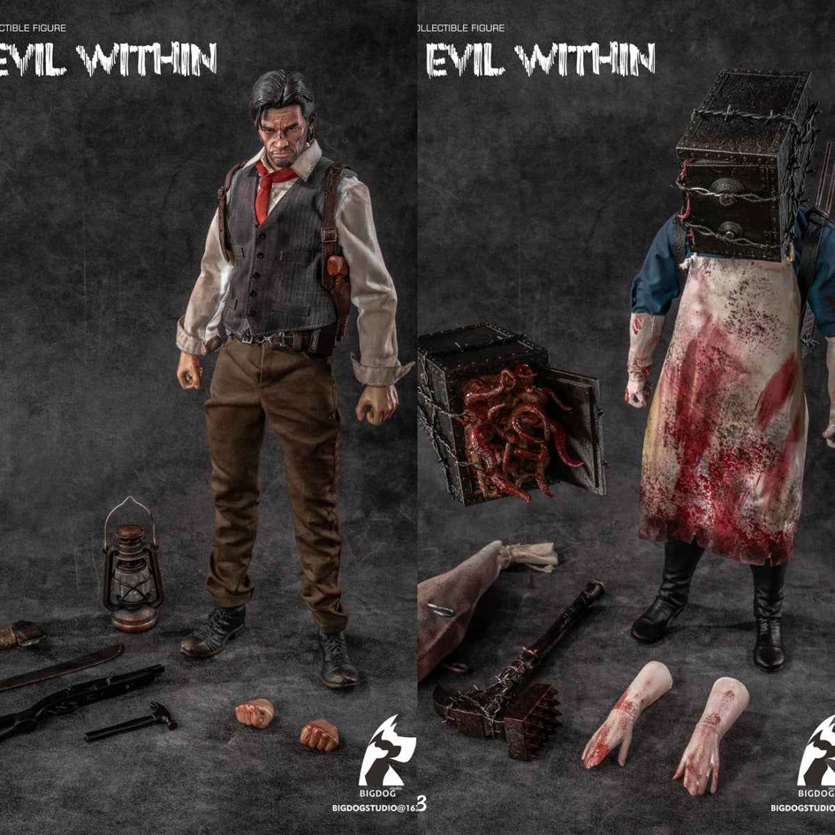 The Evil Within BIGDOG Possessed Entity Investigator & Keeper NO SC022/3/4 1/6 Action Figure (3rd party)