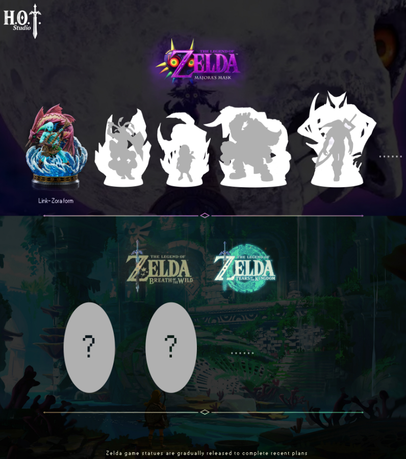 The Legend Of Zelda HOT Studio Zora Form Link Resin Statue