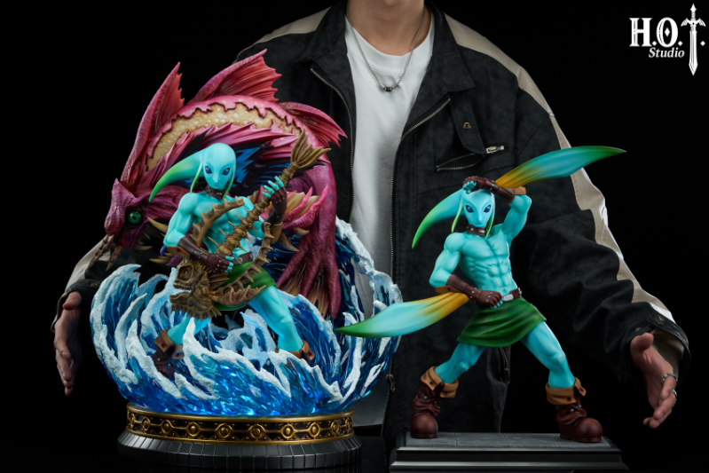 The Legend Of Zelda HOT Studio Zora Form Link Resin Statue