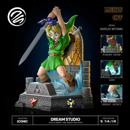 The Legend of Zelda Dream Studio Young Link Sword Resin Statue