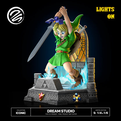 The Legend of Zelda Dream Studio Young Link Sword Resin Statue
