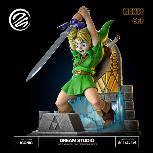 The Legend of Zelda Dream Studio Young Link Sword Resin Statue
