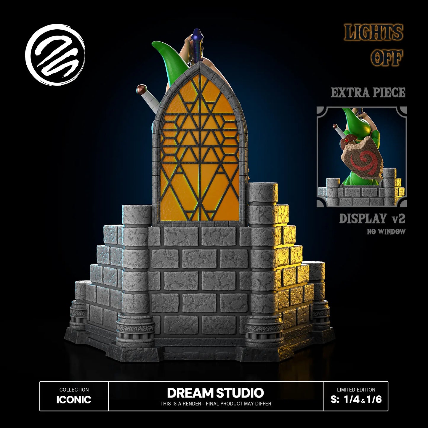 The Legend of Zelda Dream Studio Young Link Sword Resin Statue