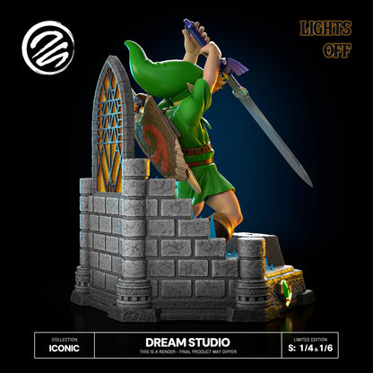 The Legend of Zelda Dream Studio Young Link Sword Resin Statue