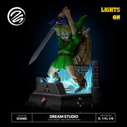 The Legend of Zelda Dream Studio Young Link Sword Resin Statue