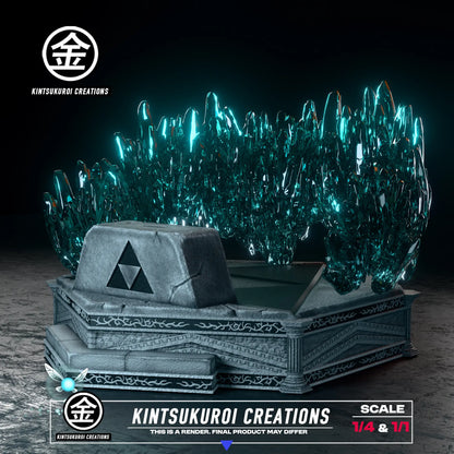 The Legend of Zelda Kintsukuroi Creations Studio Young Link Pulling Master Sword Resin Statue