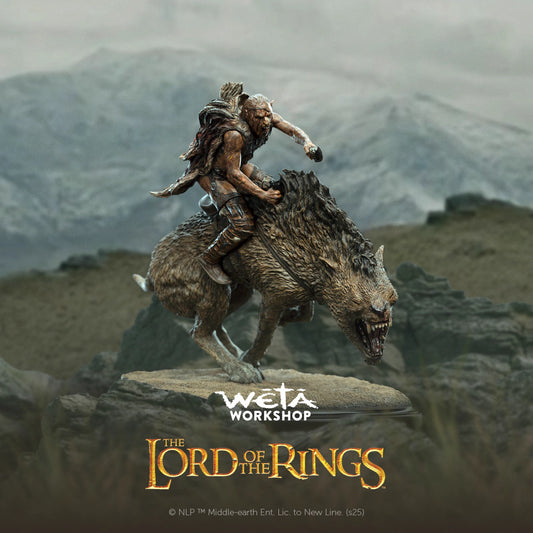 The Lord of the Rings WETA Workshop Orc Warg Rider Shaku 86-01-04752 Licensed Resin Statue