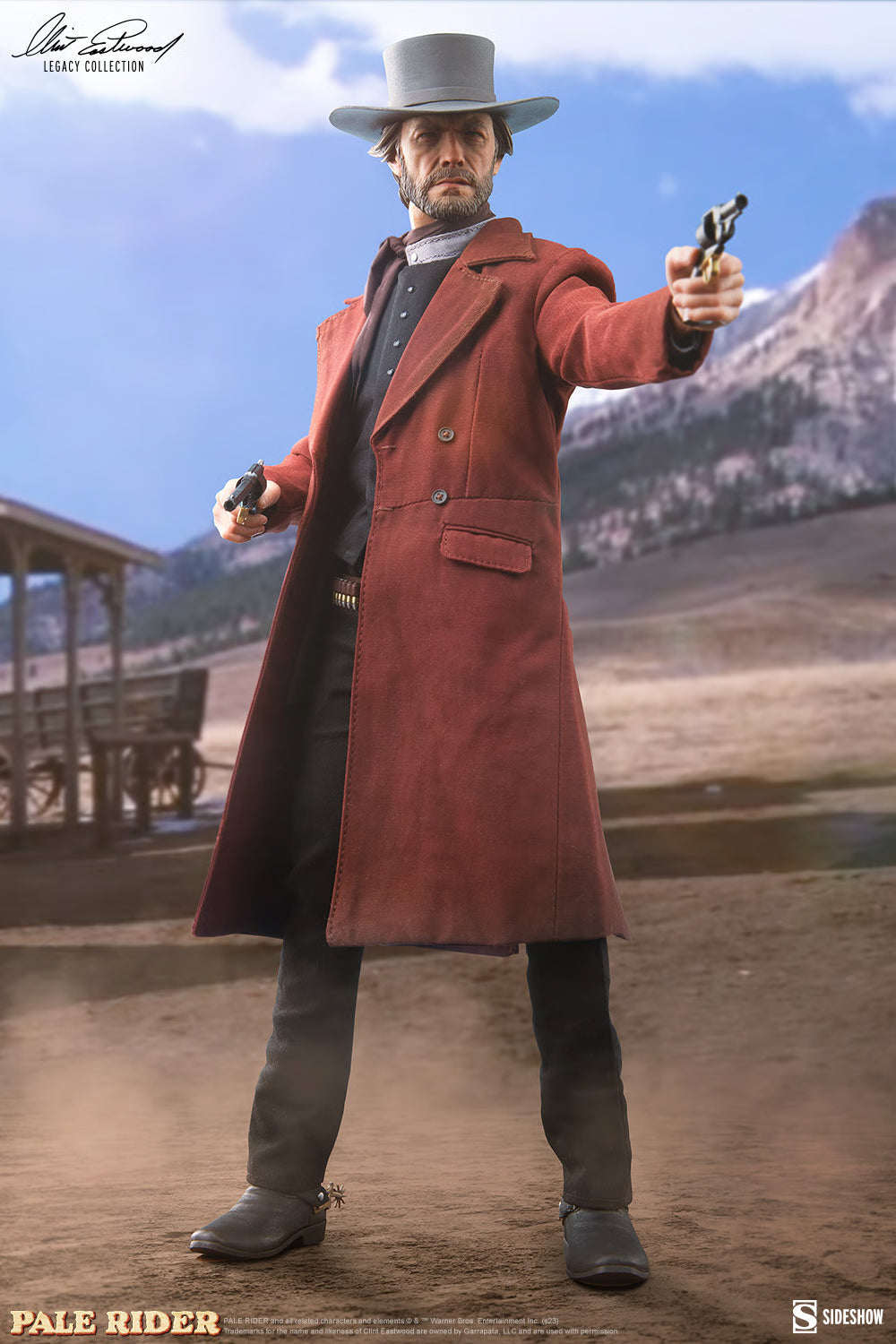 The Pale Rider Sideshow Collectibles Preacher (Clint Eastwood) 100453 1/6 Licensed Action Figure