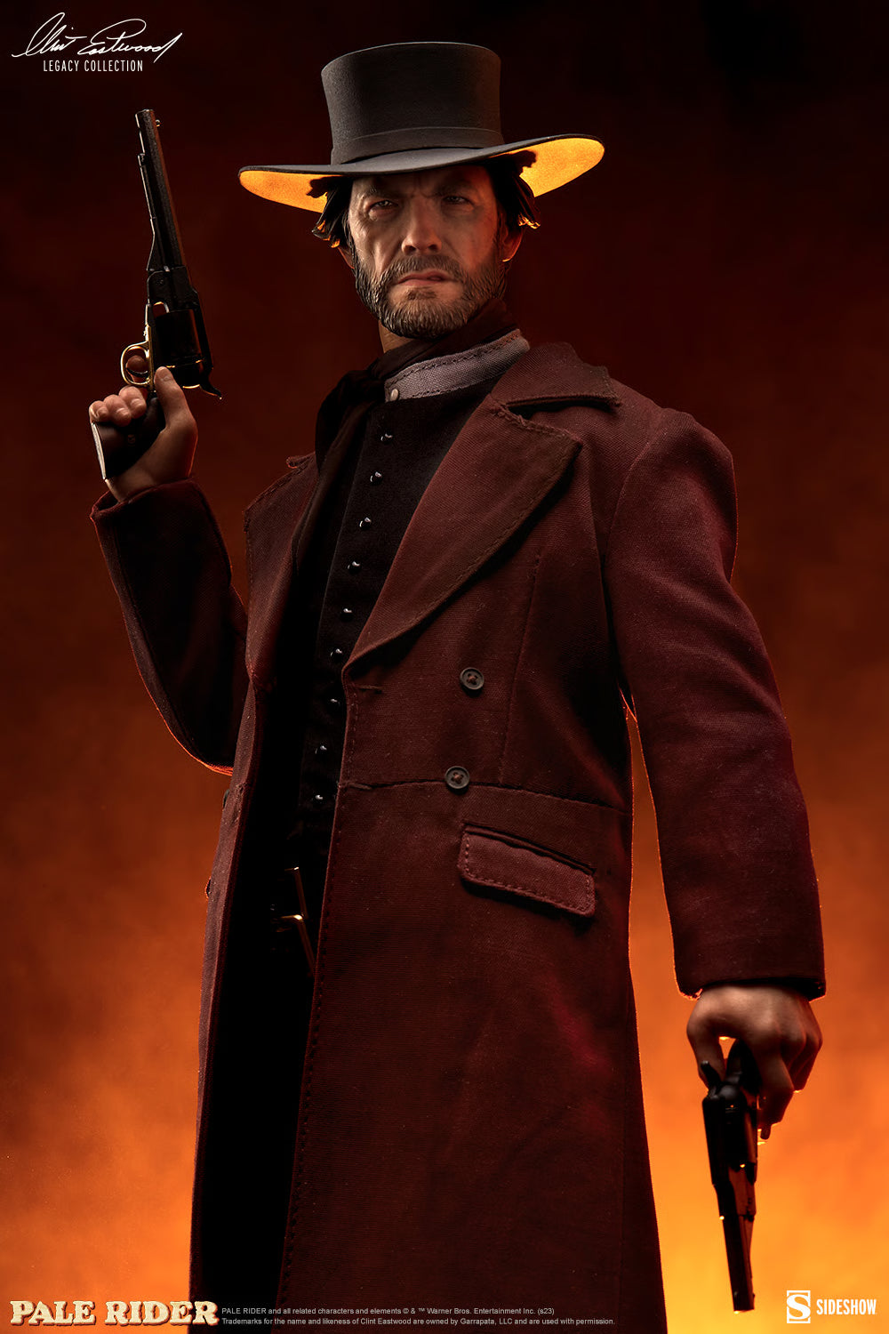 The Pale Rider Sideshow Collectibles Preacher (Clint Eastwood) 100453 1/6 Licensed Action Figure
