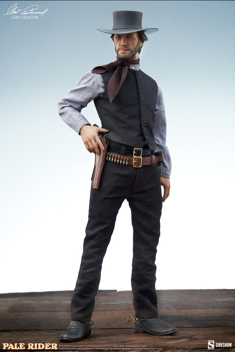 The Pale Rider Sideshow Collectibles Preacher (Clint Eastwood) 100453 1/6 Licensed Action Figure