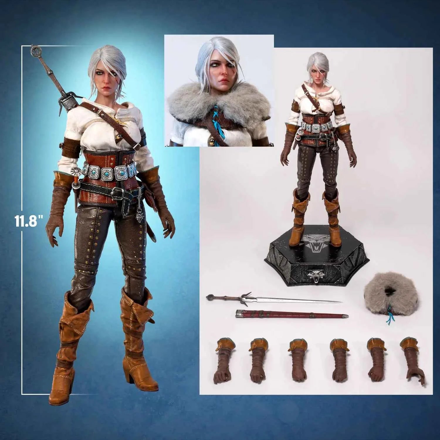 The Witcher PureArts Studio The Wild Hunt Ciri of the Cintra 1/6 Licensed Action Figure