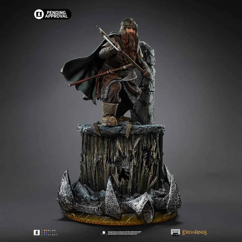 The Lord of the Rings Iron Studios Gimli Unleashed Art Scale WBLOR127625-10 1/10 Licensed Resin Statue