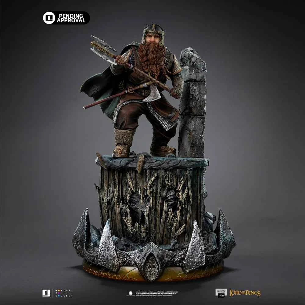 The Lord of the Rings Iron Studios Gimli Unleashed Art Scale WBLOR127625-10 1/10 Licensed Resin Statue
