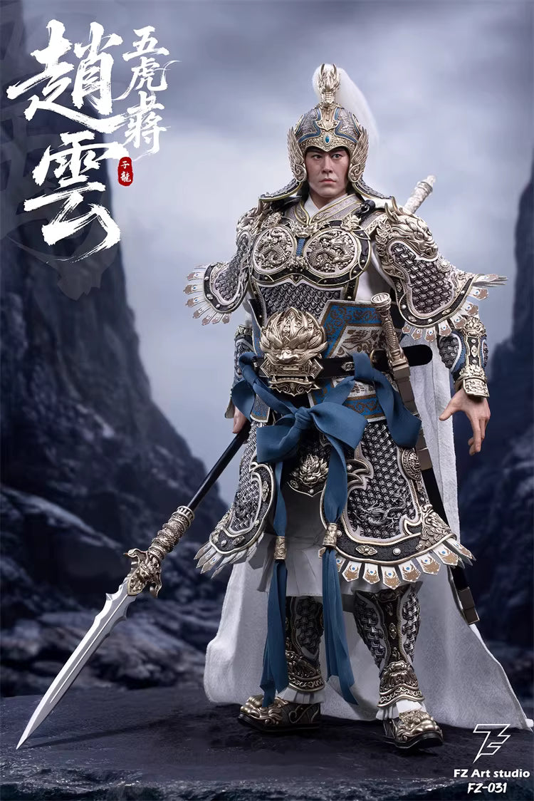 Three Kingdoms FZ Art Studio Five Great Generals Zhao Yun Zhao Zilong FZ030 FZ031 1/6 Licensed Action Figure